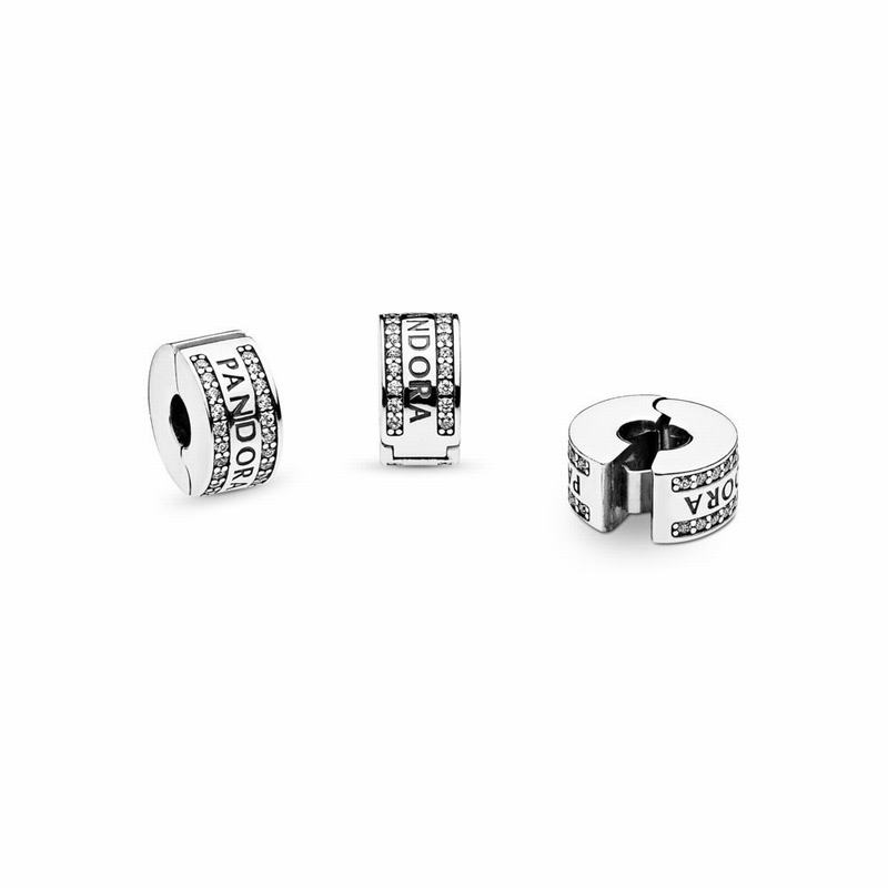 Pandora Logo Charm Silver Egypt QW3190248